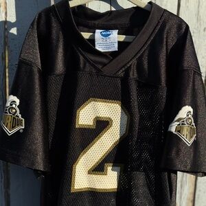 NCAA Purdue Football Jersey #2 Kids size 8 Youth Boilermakers Black and Gold